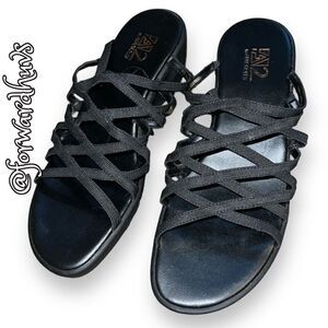 A2 by Aerosoles Tango Two Black Strappy Shoes - Women’s Size 8